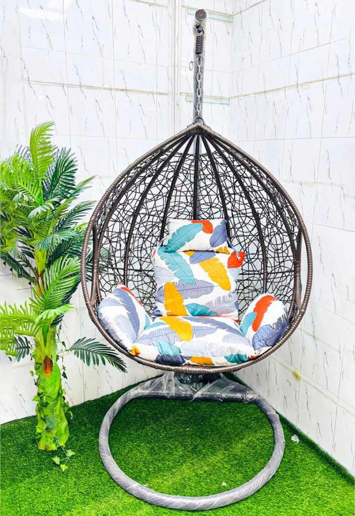 Premium Egg Design Hanging Swing Chair (হ্যাংগিং দোলনা)