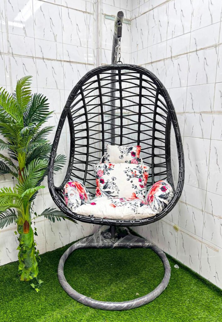 Premium Egg Design Hanging Swing Chair with Stand | Indoor & Outdoor Dolna